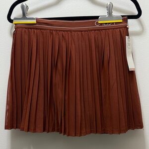 Calia Pleated red brown Tennis Skirt